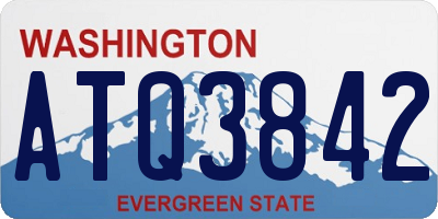 WA license plate ATQ3842