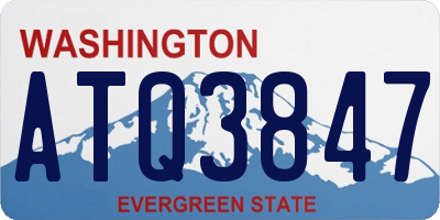 WA license plate ATQ3847