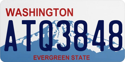 WA license plate ATQ3848