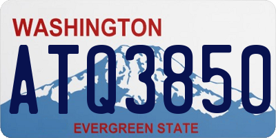 WA license plate ATQ3850