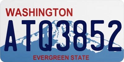 WA license plate ATQ3852