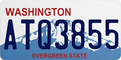 WA license plate ATQ3855