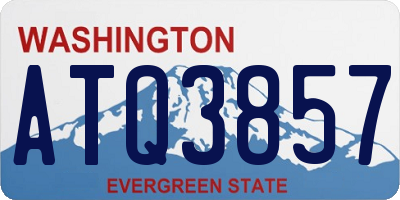WA license plate ATQ3857