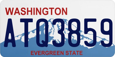 WA license plate ATQ3859
