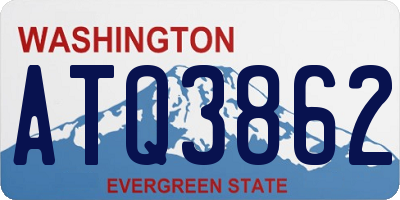 WA license plate ATQ3862