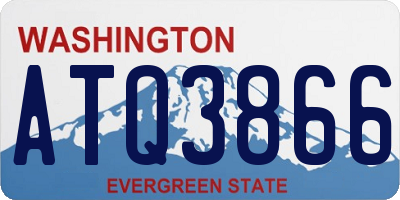 WA license plate ATQ3866