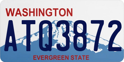 WA license plate ATQ3872