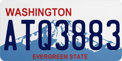 WA license plate ATQ3883