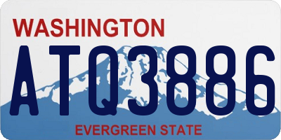 WA license plate ATQ3886
