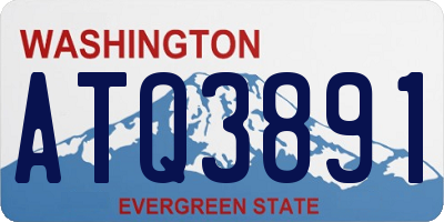 WA license plate ATQ3891