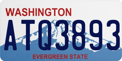 WA license plate ATQ3893