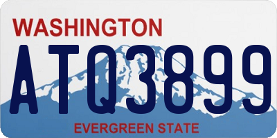 WA license plate ATQ3899