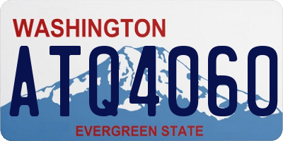 WA license plate ATQ4060