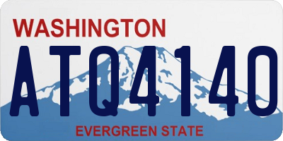 WA license plate ATQ4140