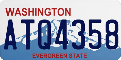WA license plate ATQ4358