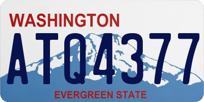 WA license plate ATQ4377