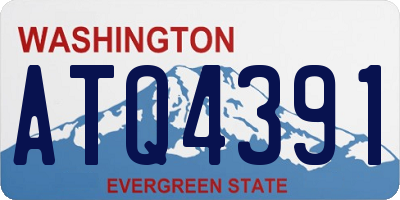 WA license plate ATQ4391