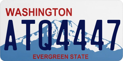 WA license plate ATQ4447