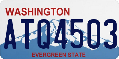 WA license plate ATQ4503