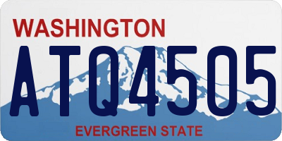 WA license plate ATQ4505