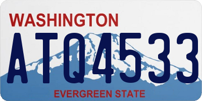 WA license plate ATQ4533