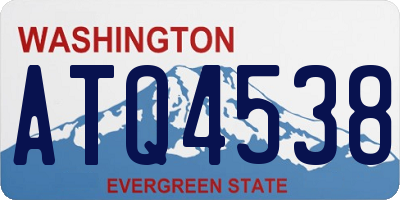 WA license plate ATQ4538