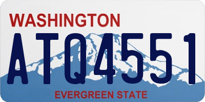 WA license plate ATQ4551
