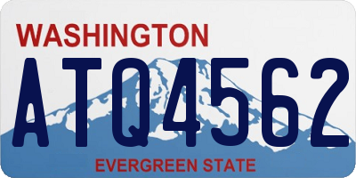WA license plate ATQ4562