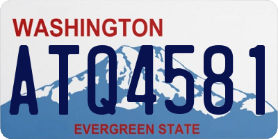 WA license plate ATQ4581