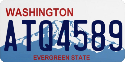 WA license plate ATQ4589