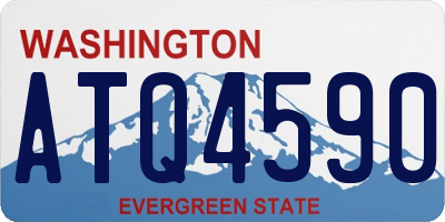 WA license plate ATQ4590