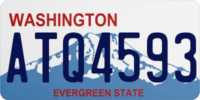 WA license plate ATQ4593