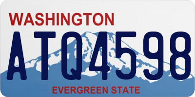 WA license plate ATQ4598
