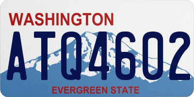 WA license plate ATQ4602