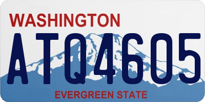 WA license plate ATQ4605