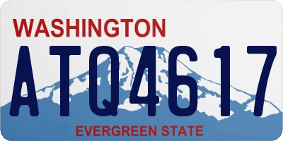 WA license plate ATQ4617