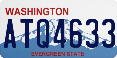 WA license plate ATQ4633