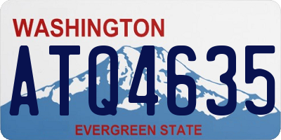 WA license plate ATQ4635