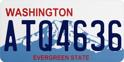 WA license plate ATQ4636