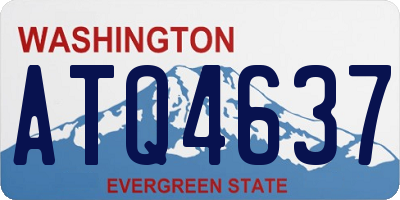 WA license plate ATQ4637
