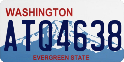 WA license plate ATQ4638
