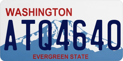 WA license plate ATQ4640