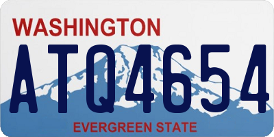 WA license plate ATQ4654