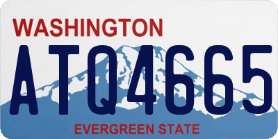WA license plate ATQ4665