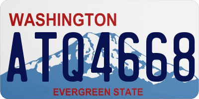 WA license plate ATQ4668