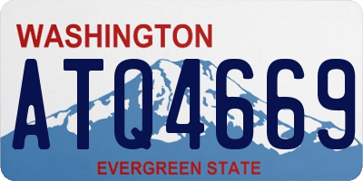 WA license plate ATQ4669