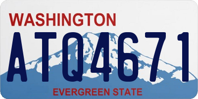 WA license plate ATQ4671