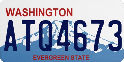 WA license plate ATQ4673