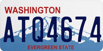 WA license plate ATQ4674