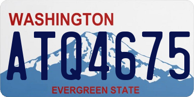 WA license plate ATQ4675